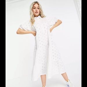 ASOS Design MIDI Tiered Shirt Dress